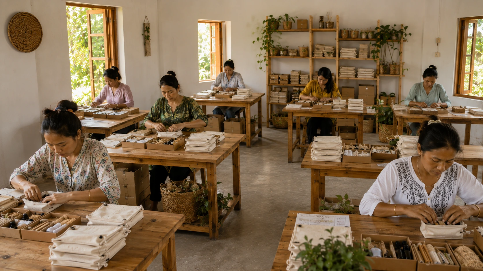 The Climasoul unit in Assam, where kits are assembled